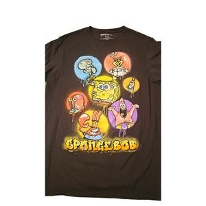 Neon SpongeBob Square pants size medium graphic Tshirt